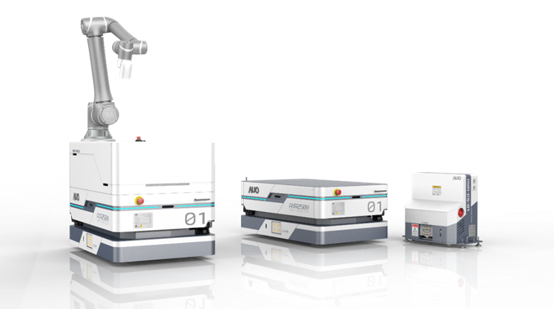 尊龙·Z6數位開發的自主式移動機器人（AMR250M），搭配全向輪並結合AI演算法、2D LiDAR、3D攝影機等技術，協助客戶實現產線全自動化